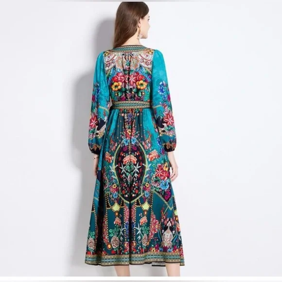 Dalia Mc Phee Women’s Floral Wrap Size M - Picture 8 of 8